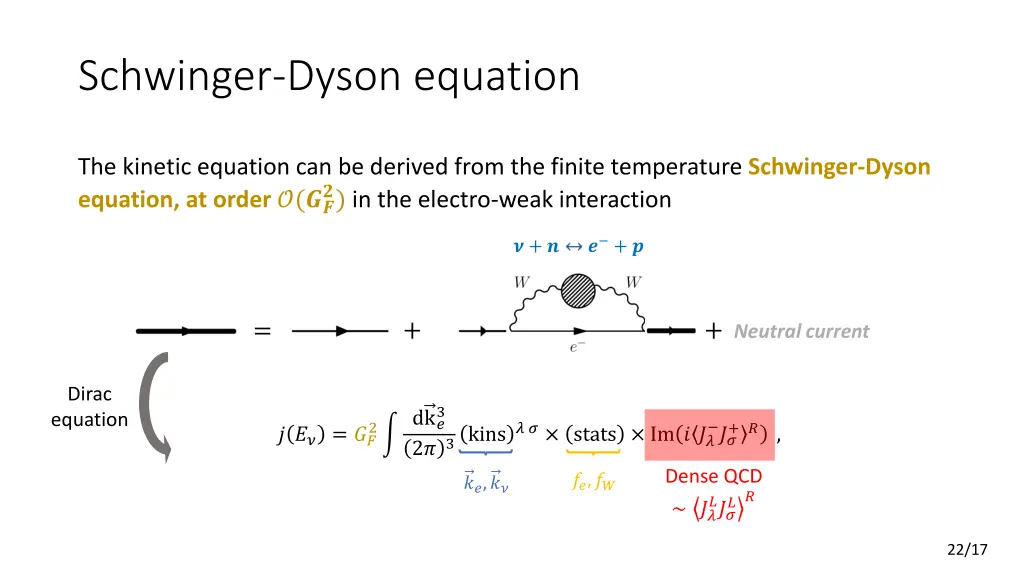 schwinger dyson equation