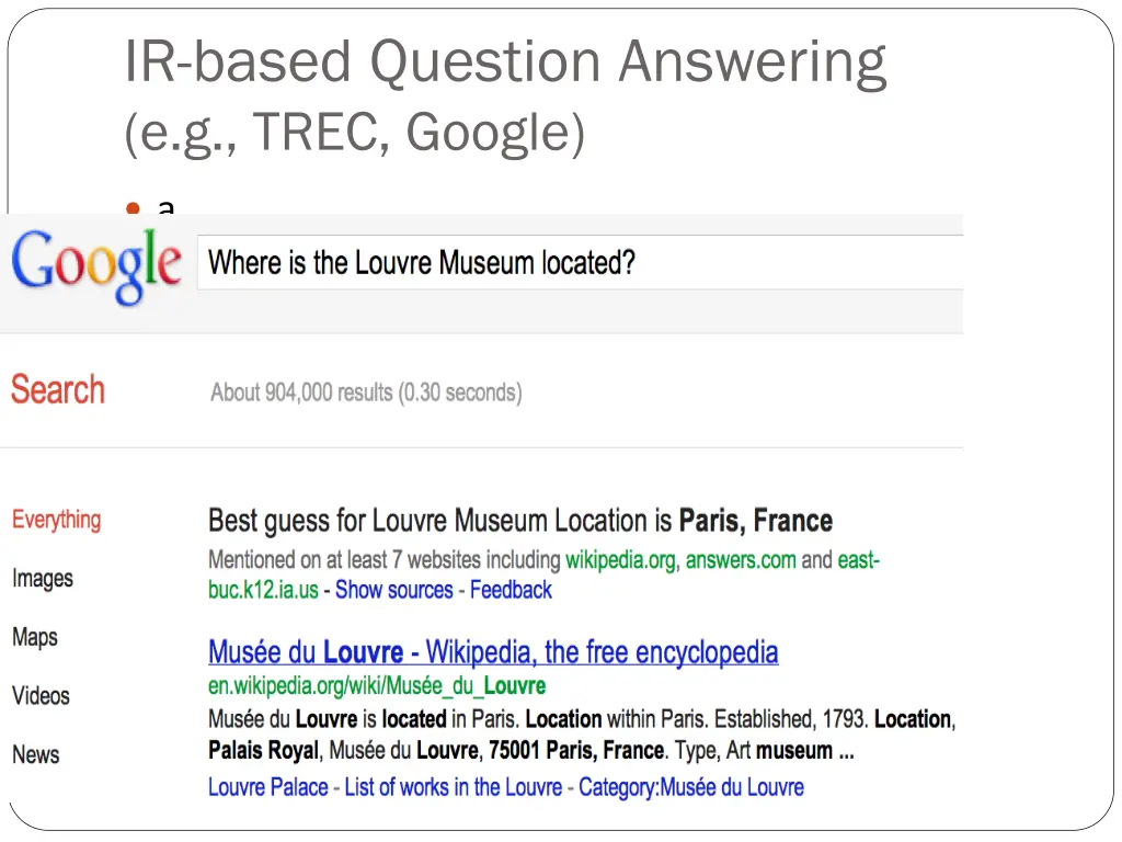 ir based question answering e g trec google