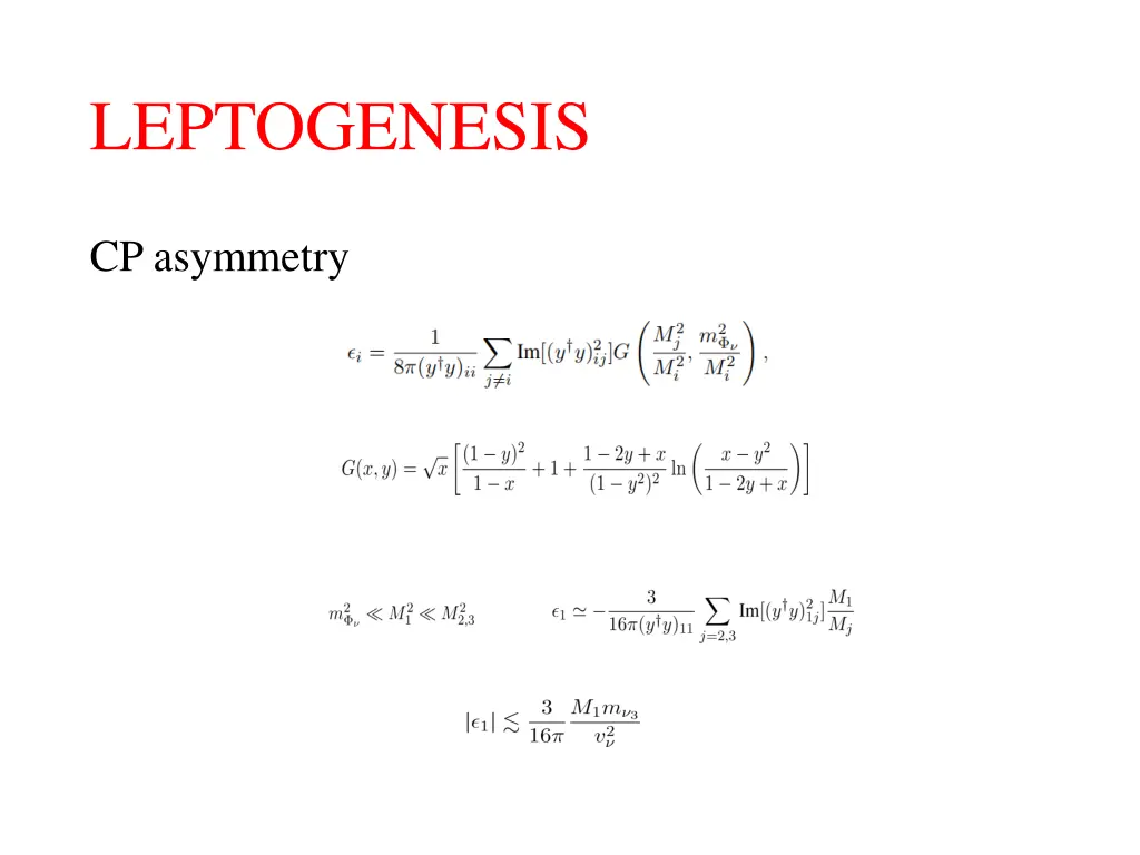 leptogenesis