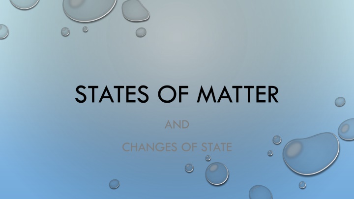 states of matter