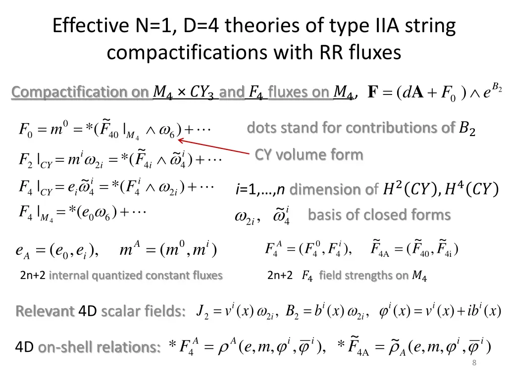 effective n 1 d 4 theories of type iia string 1