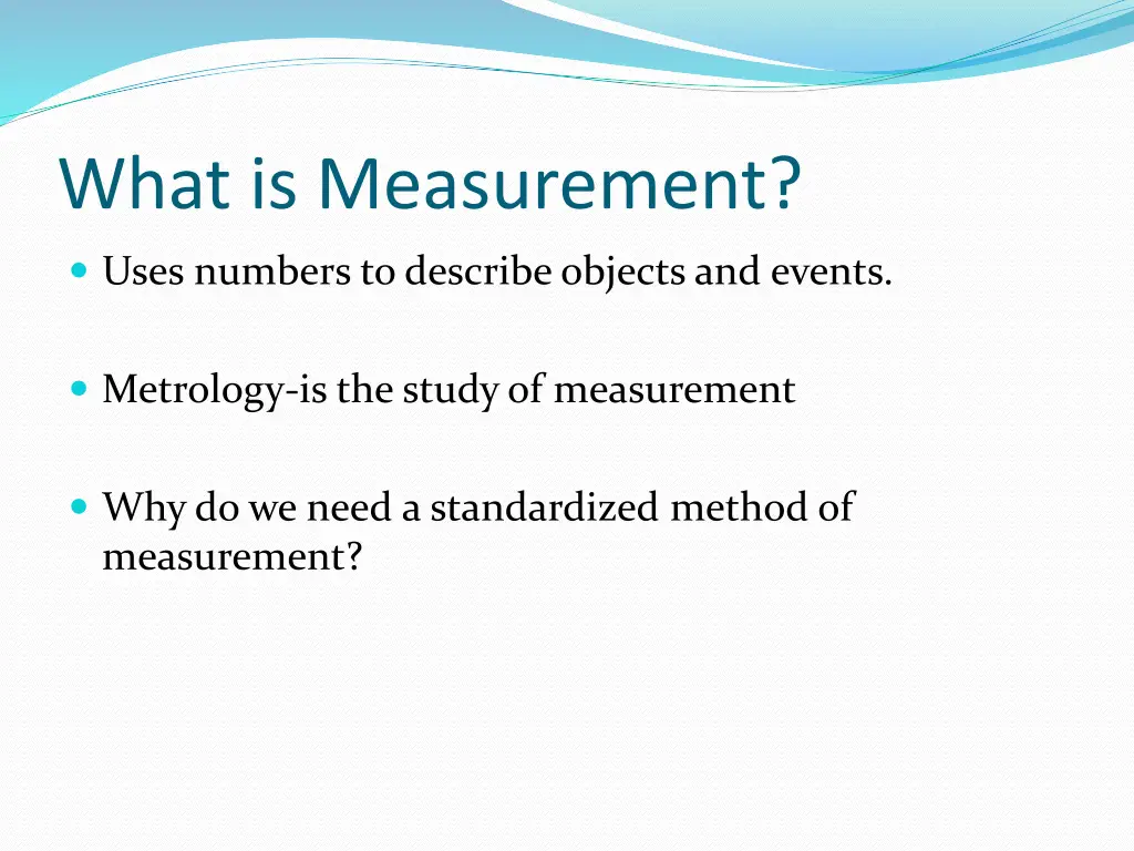 what is measurement