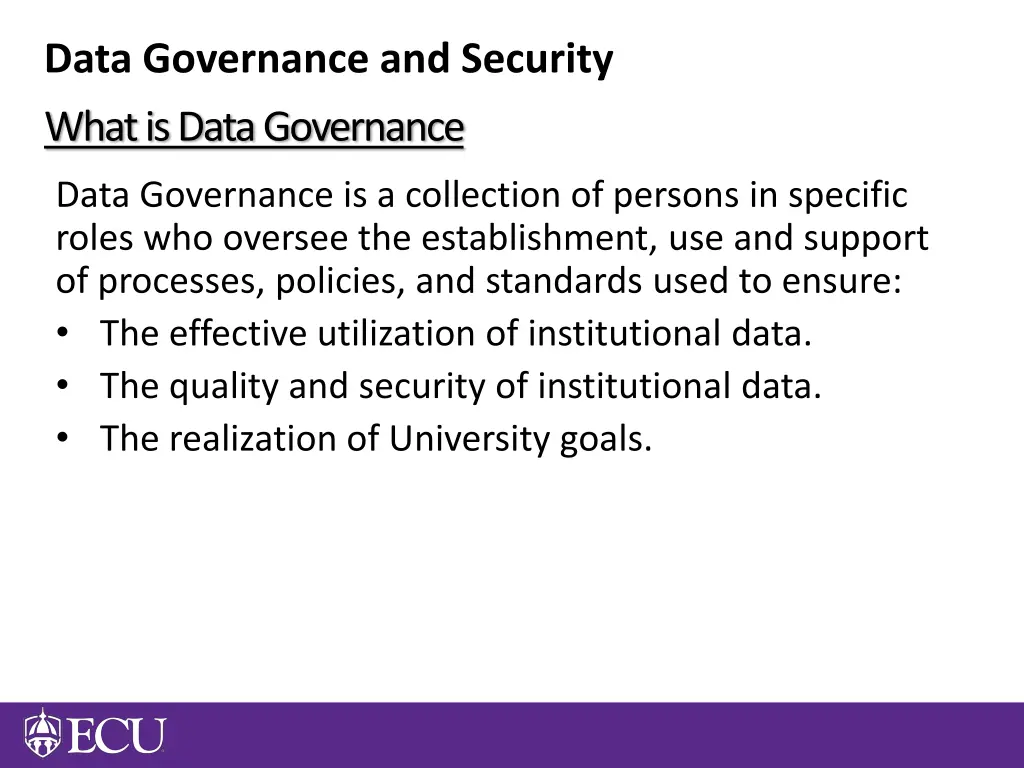 data governance and security 1