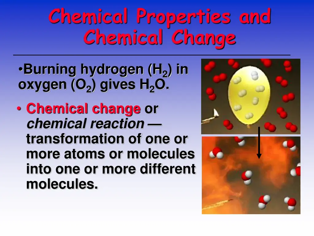 chemical properties and chemical change