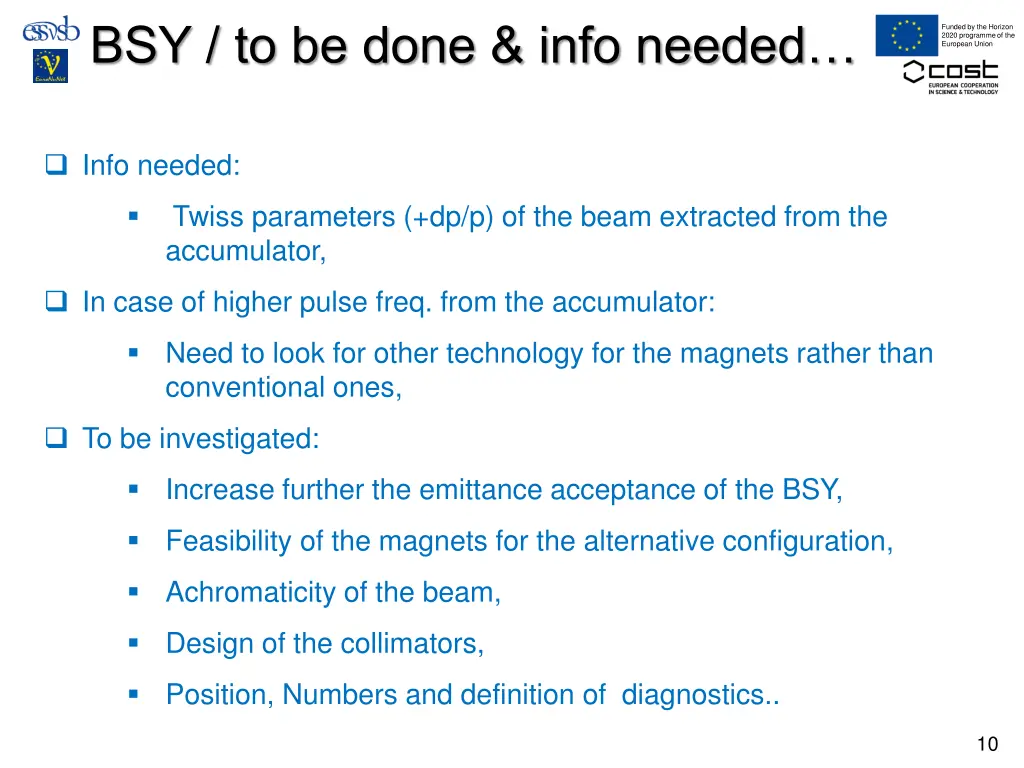 bsy to be done info needed