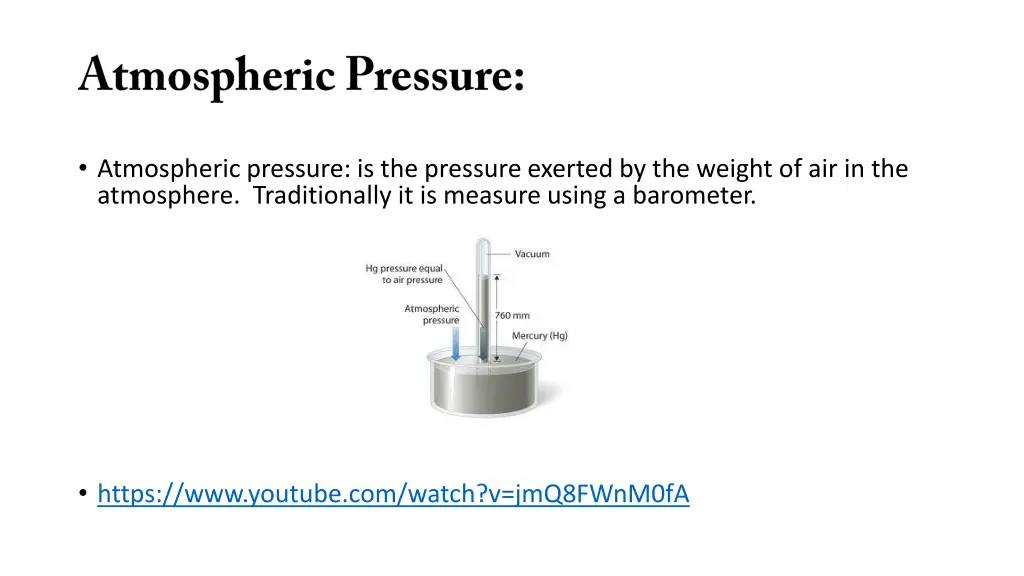 atmospheric pressure is the pressure exerted