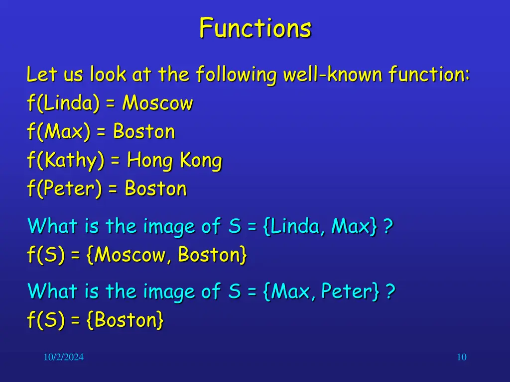 functions 8