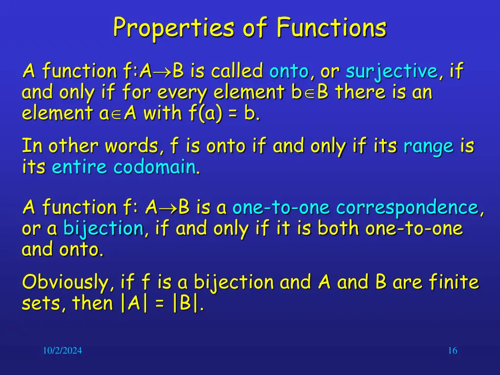 properties of functions 5