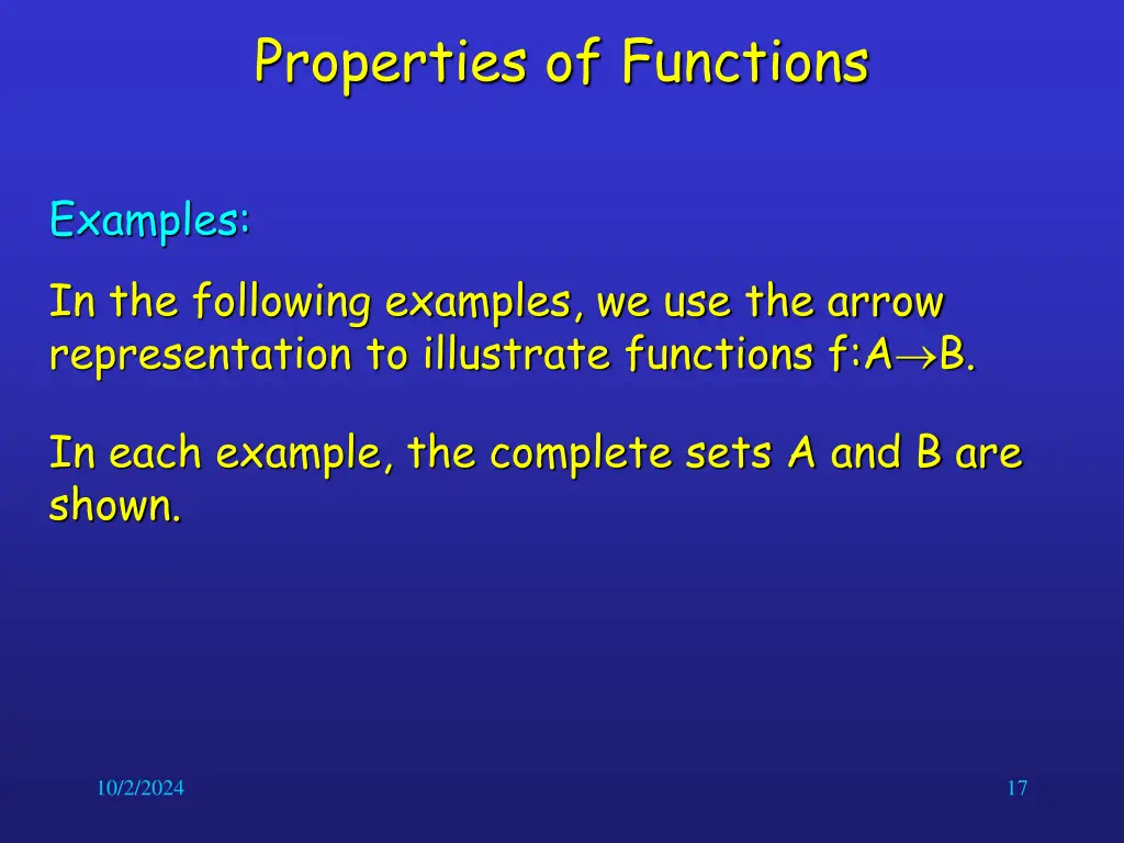 properties of functions 6