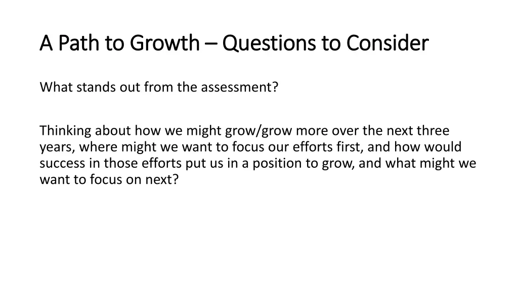 a path to growth a path to growth questions