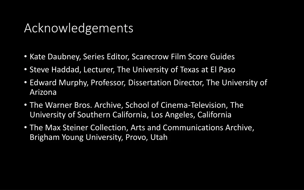 acknowledgements