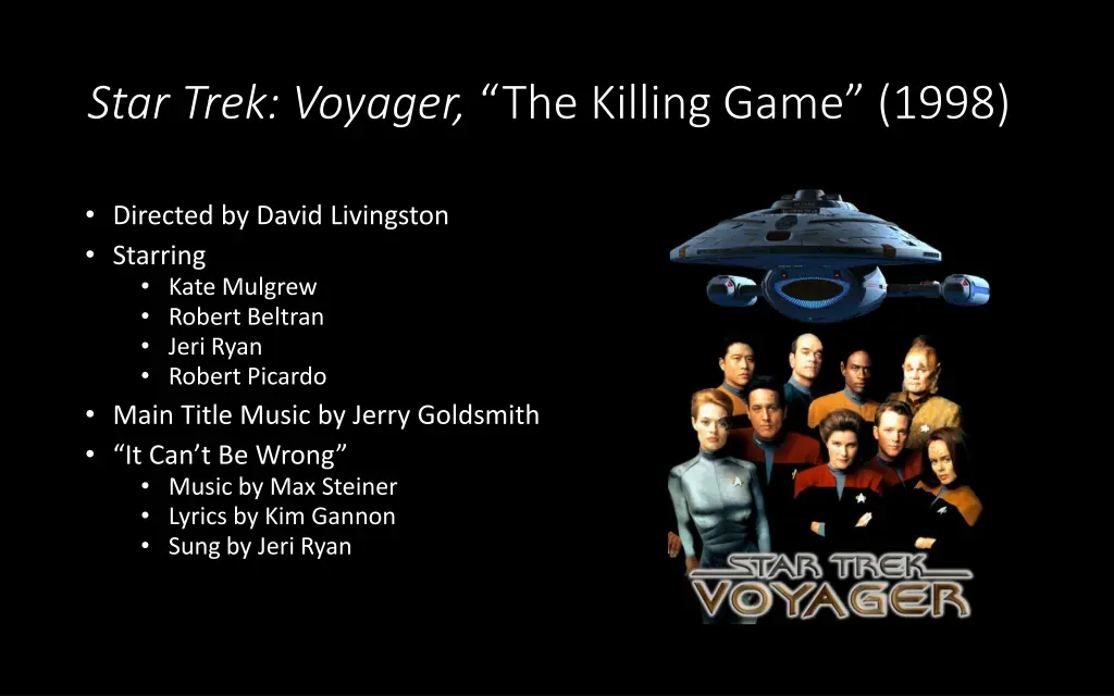 star trek voyager the killing game 1998