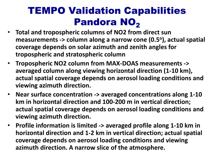 tempo validation capabilities pandora no 2 total