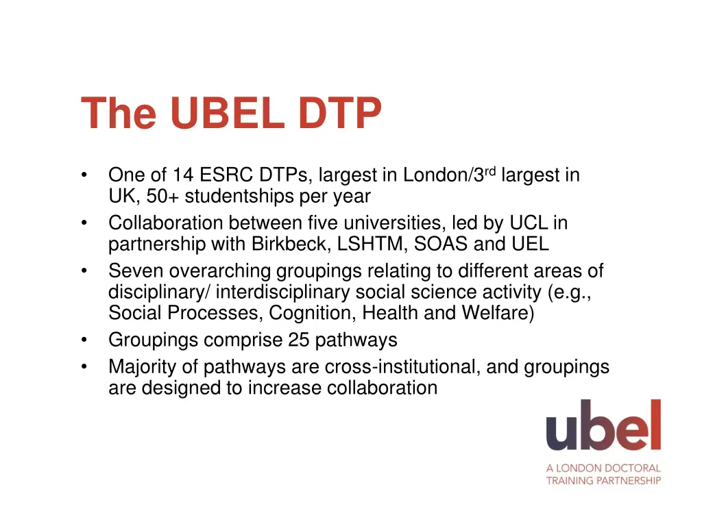 the ubel dtp