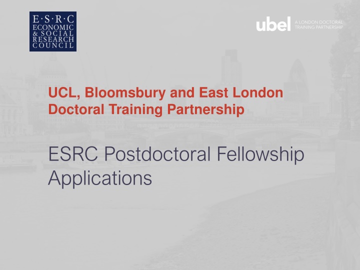 ucl bloomsbury and east london doctoral training