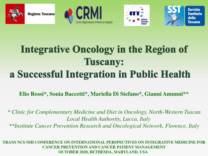 integrative oncology in the region of tuscany