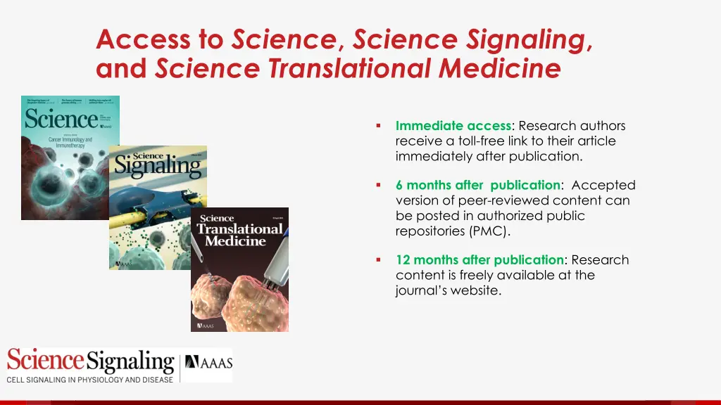 access to science science signaling and science