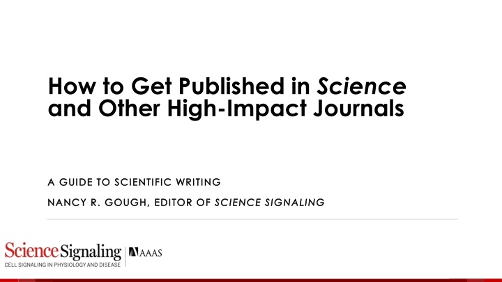 how to get published in science and other high