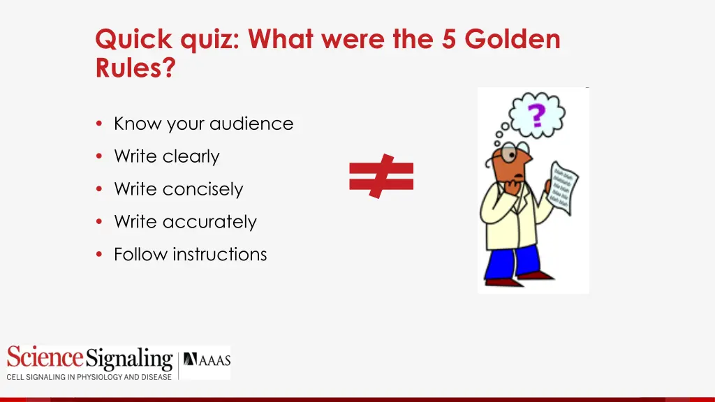 quick quiz what were the 5 golden rules