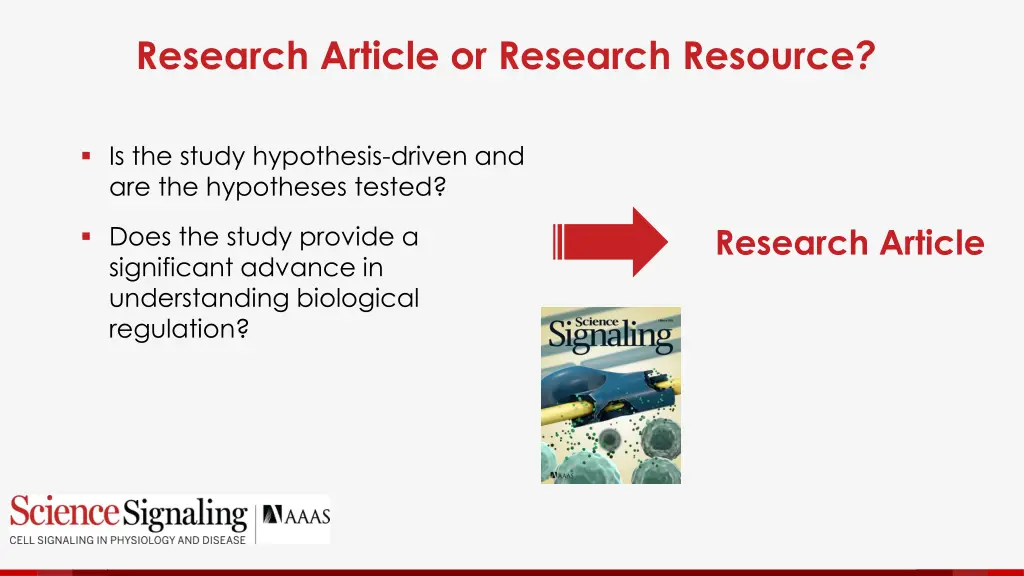 research article or research resource