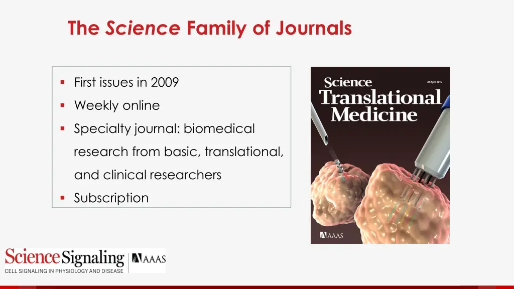 the science family of journals 2