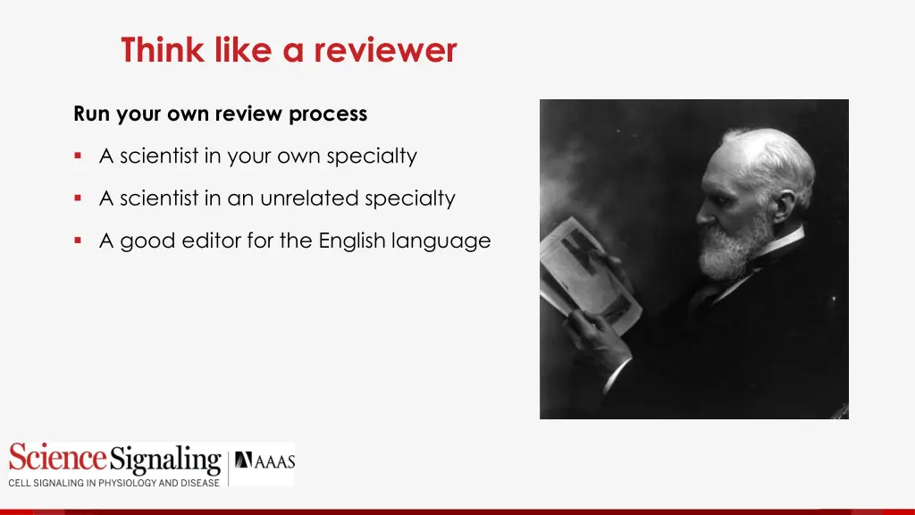 think like a reviewer