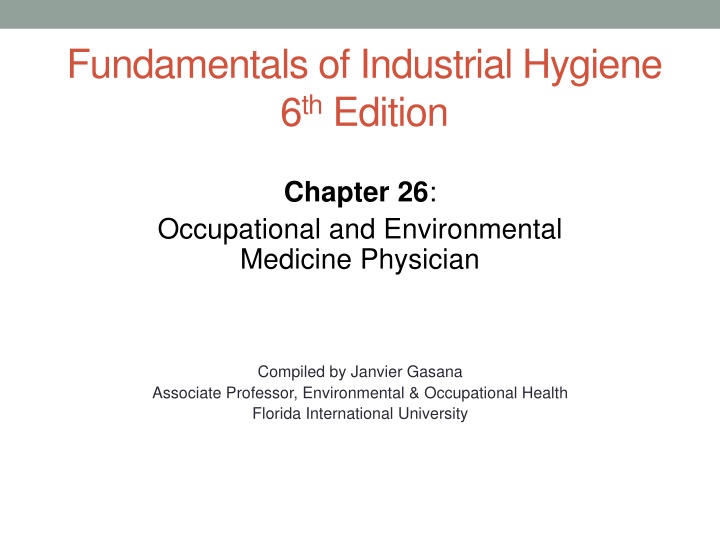 fundamentals of industrial hygiene 6 th edition