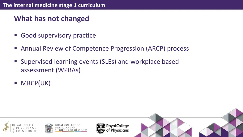 the internal medicine stage 1 curriculum 2