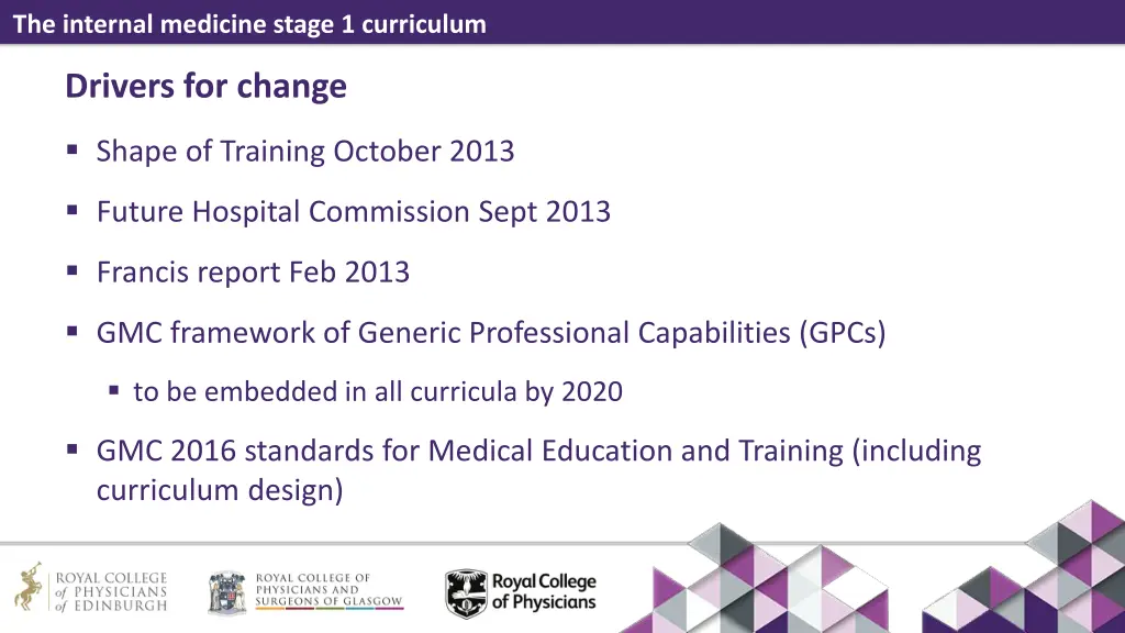 the internal medicine stage 1 curriculum 8