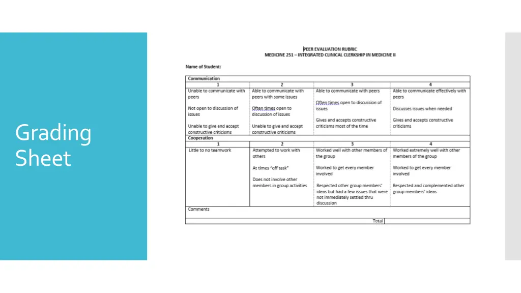 grading sheet 3