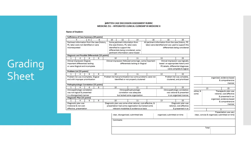 grading sheet 4