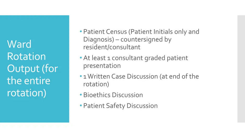 patient census patient initials only