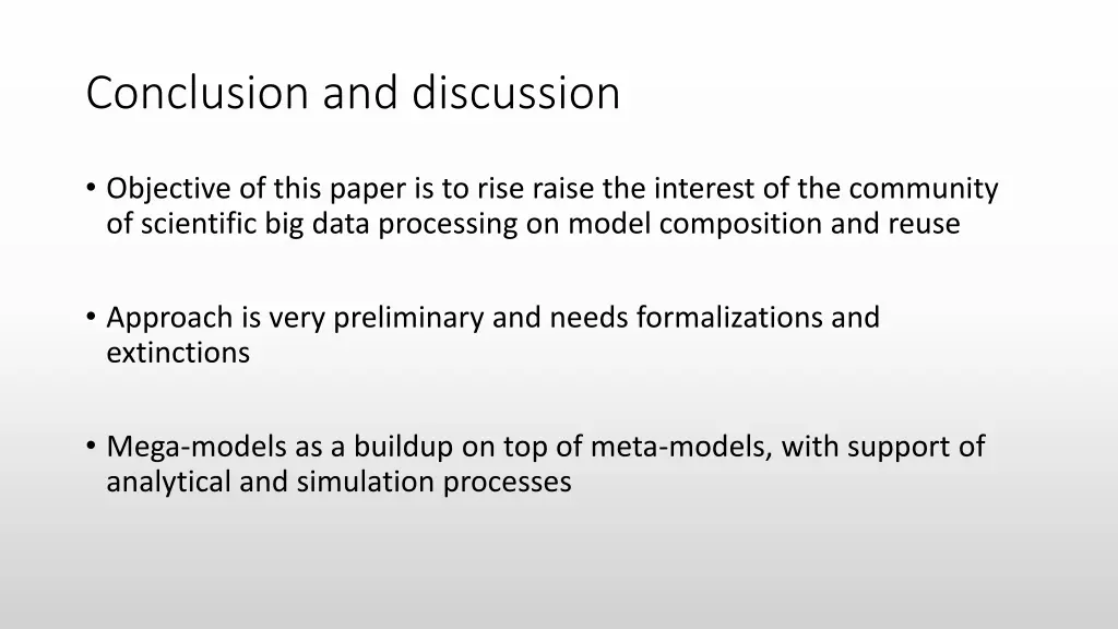 conclusion and discussion