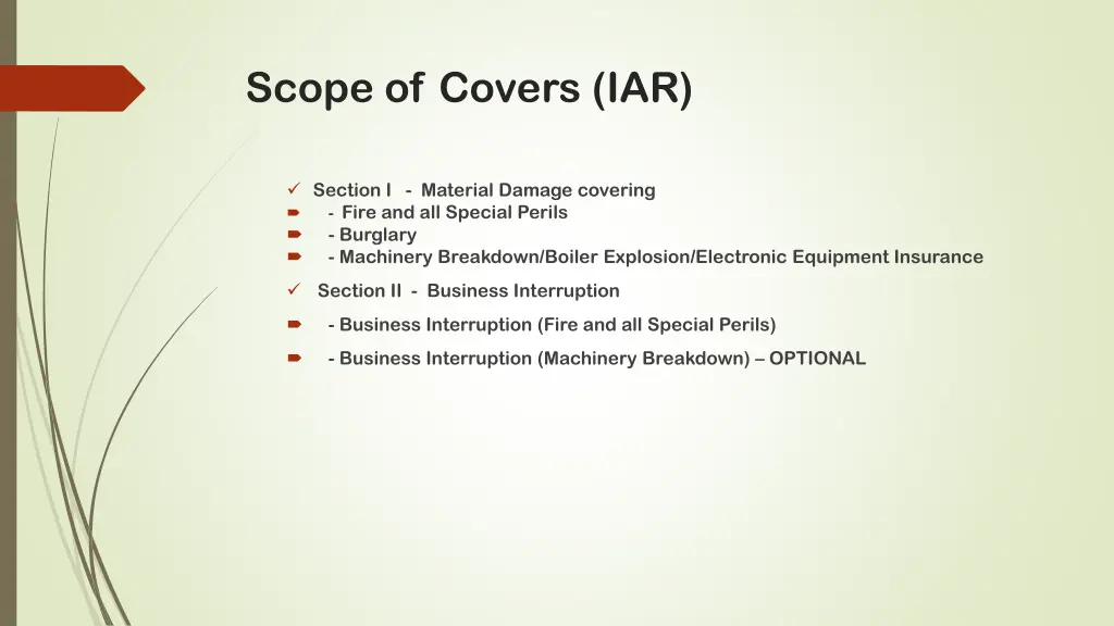 scope of covers iar