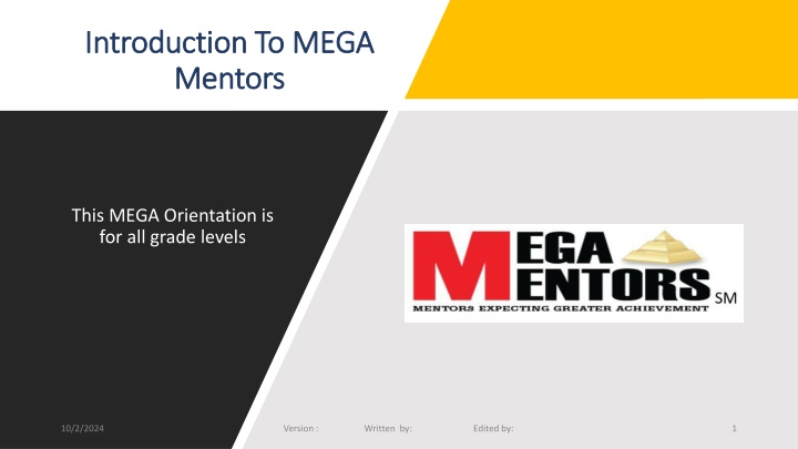 introduction to mega introduction to mega mentors