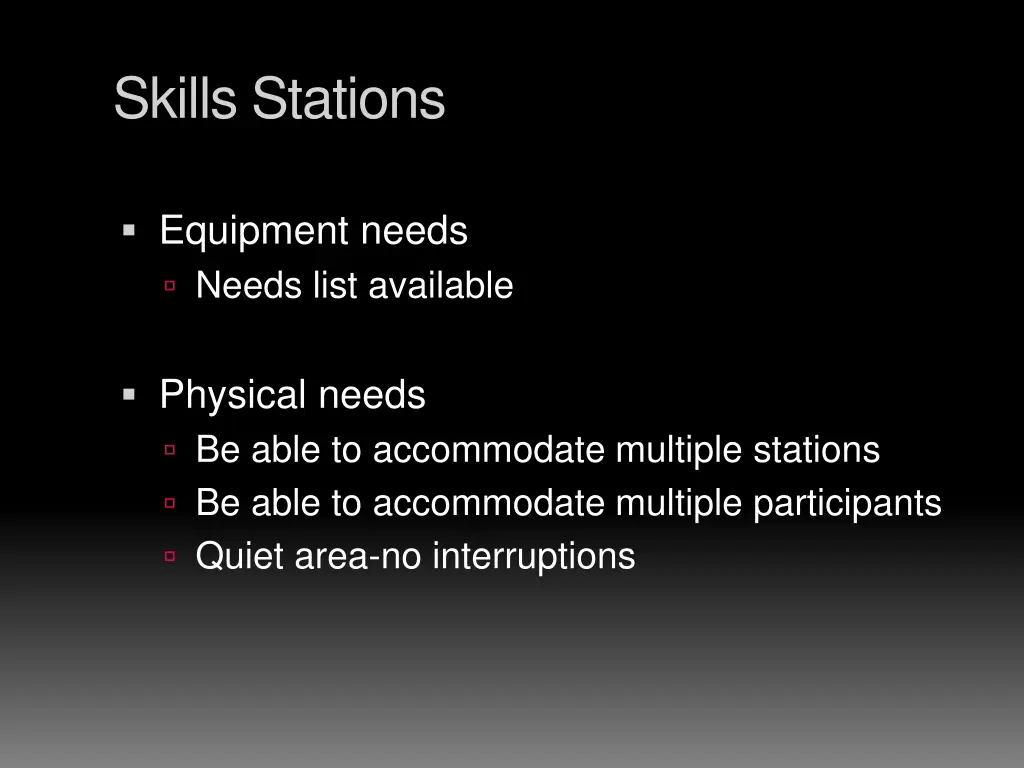 skills stations 2