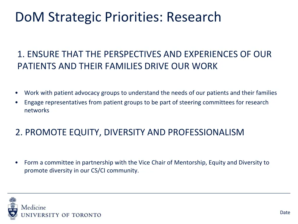 dom strategic priorities research