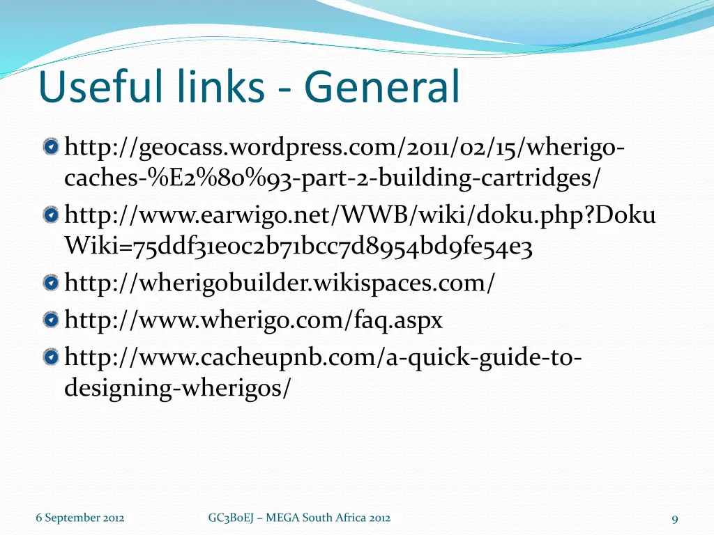 useful links general