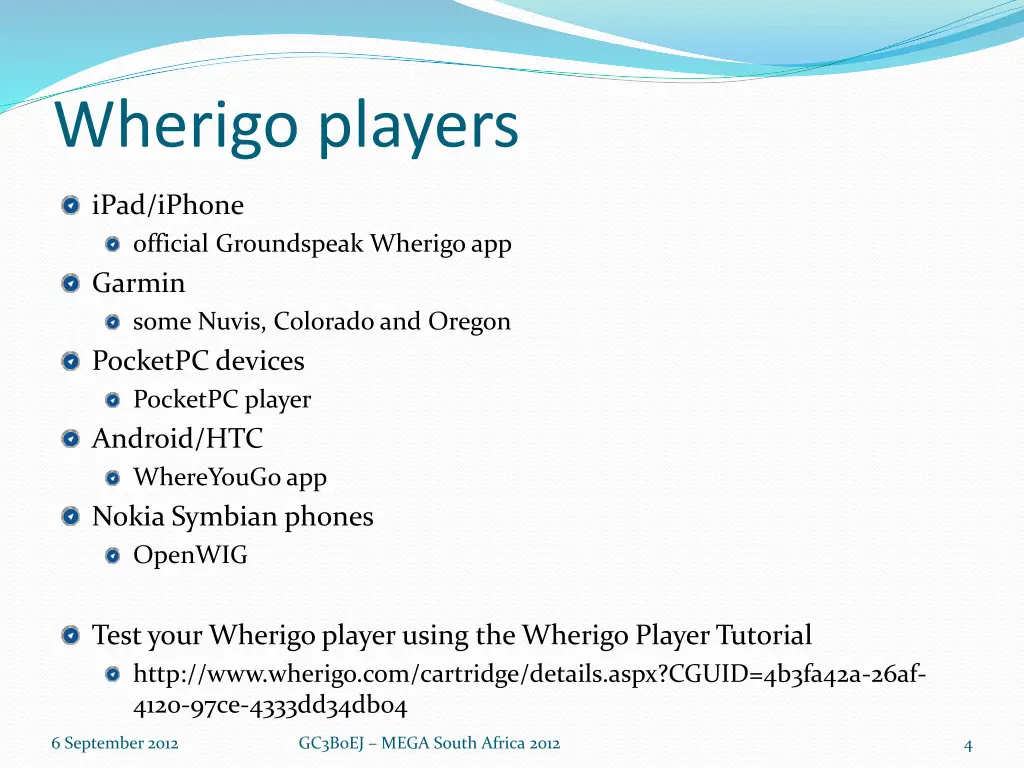 wherigo players