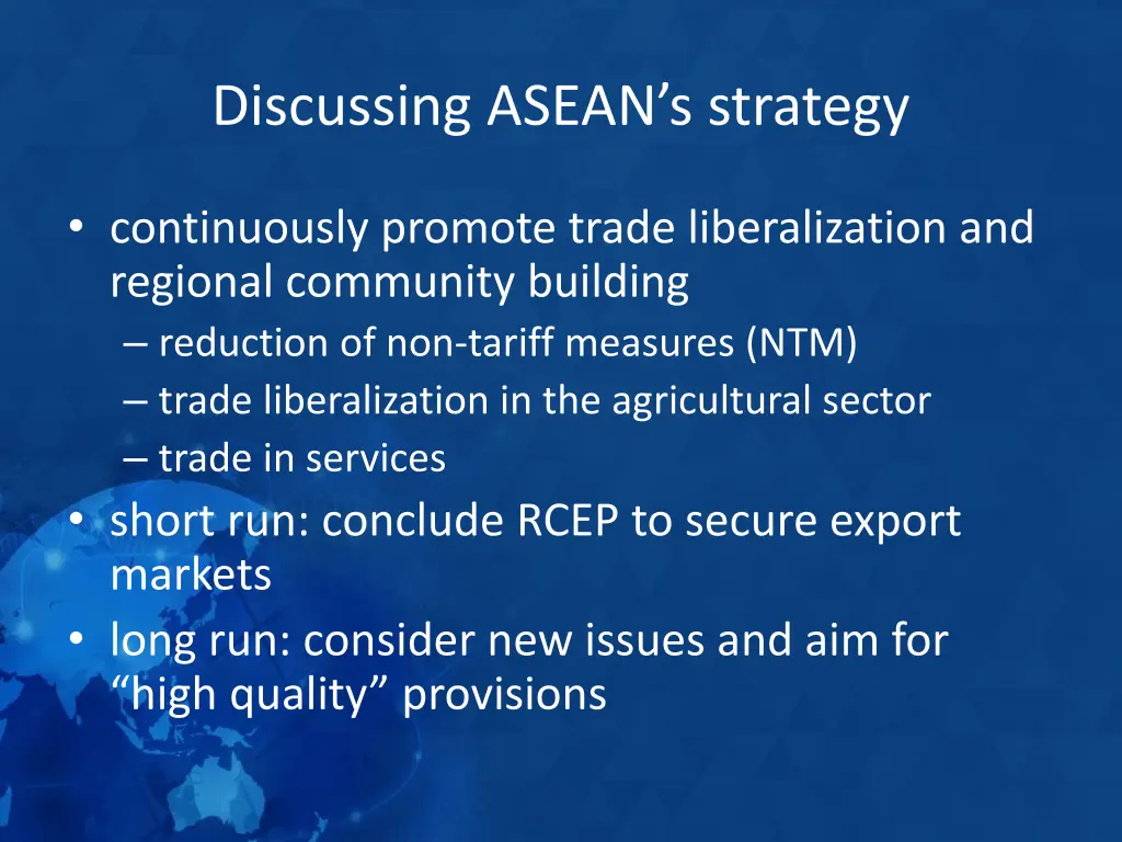 discussing asean s strategy