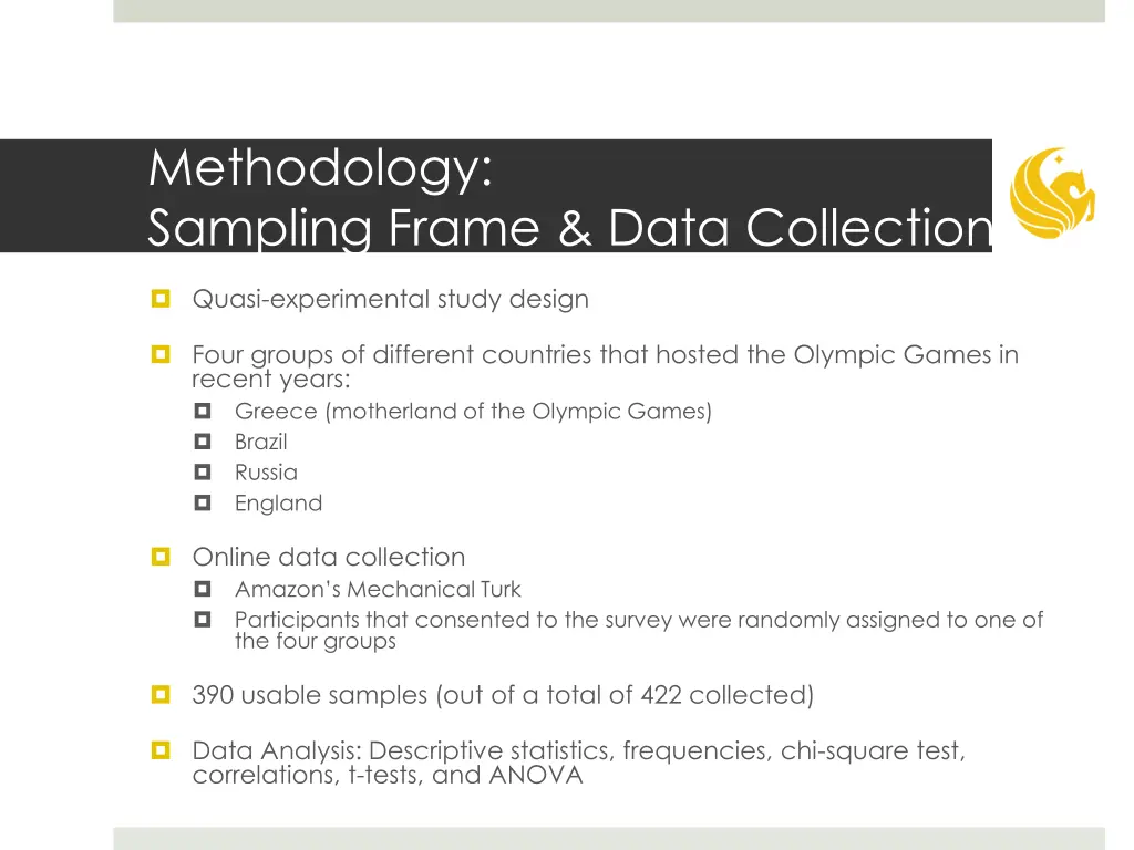 methodology sampling frame data collection