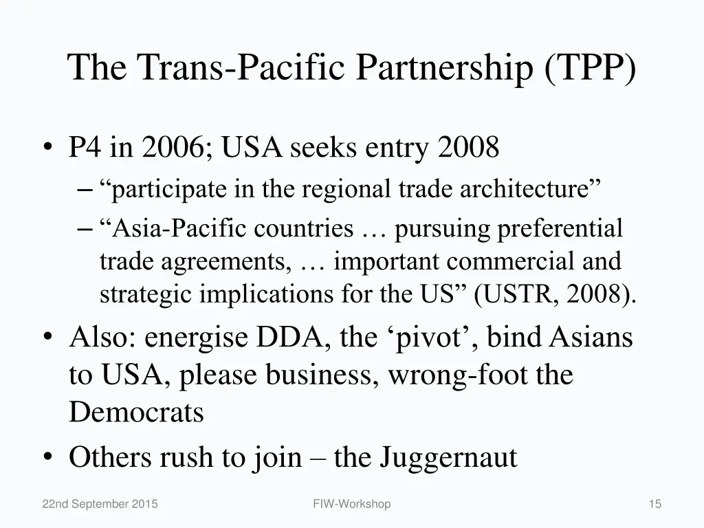 the trans pacific partnership tpp