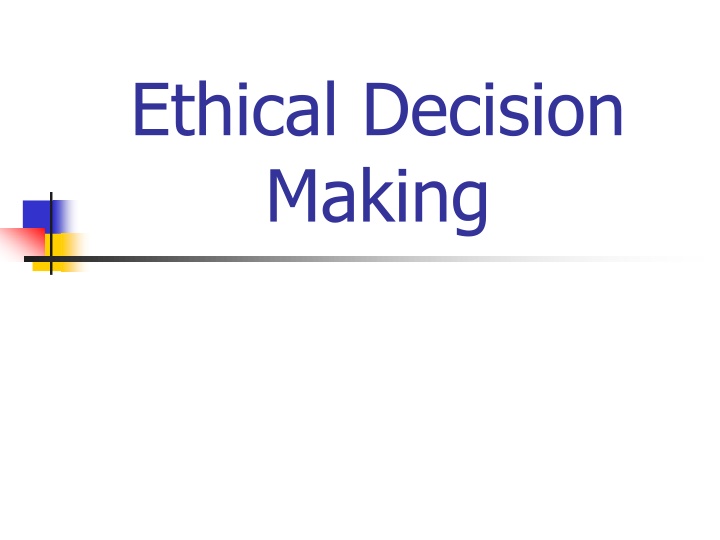 ethical decision making