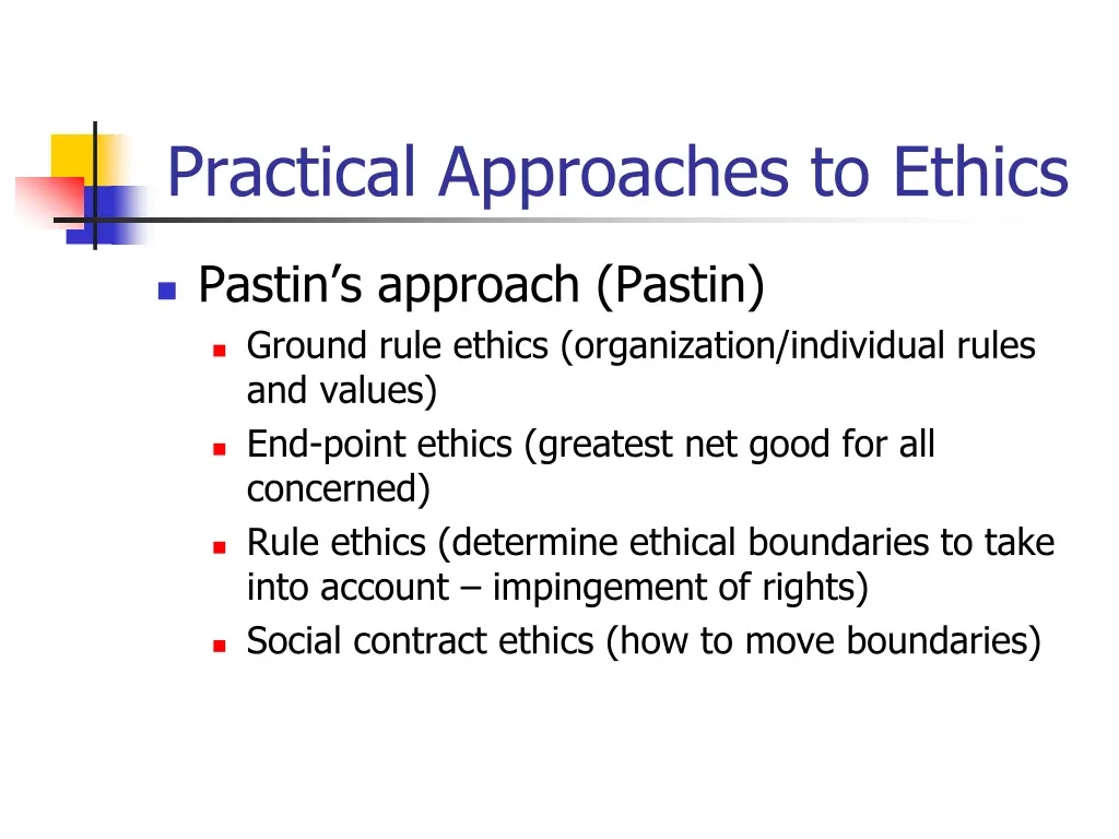 practical approaches to ethics 2