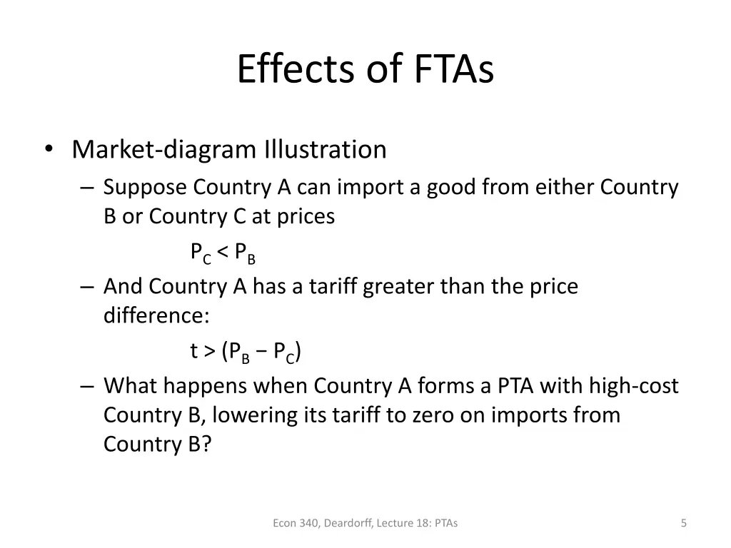 effects of ftas