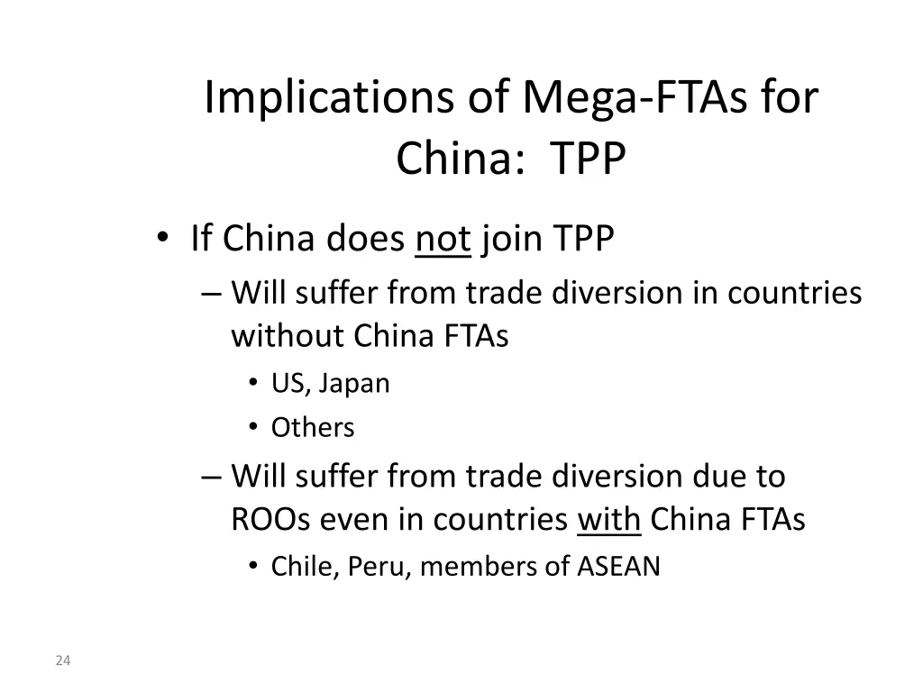 implications of mega ftas for china tpp