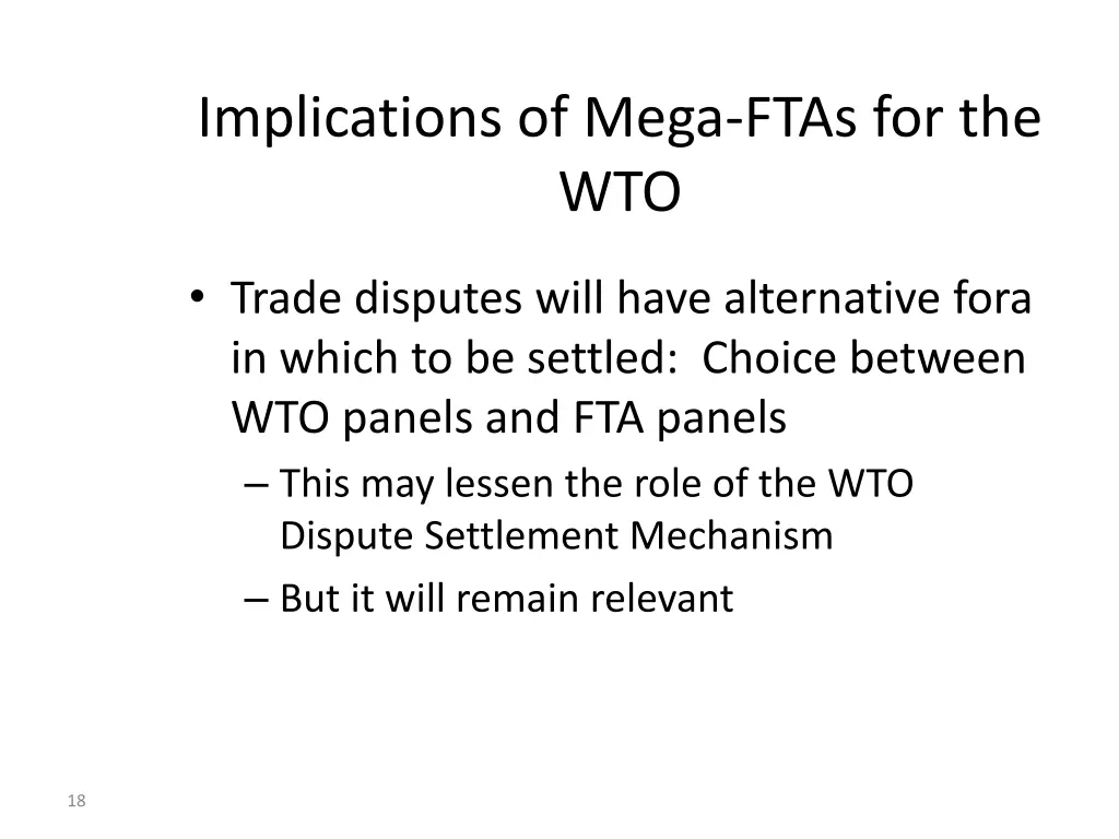 implications of mega ftas for the wto 2