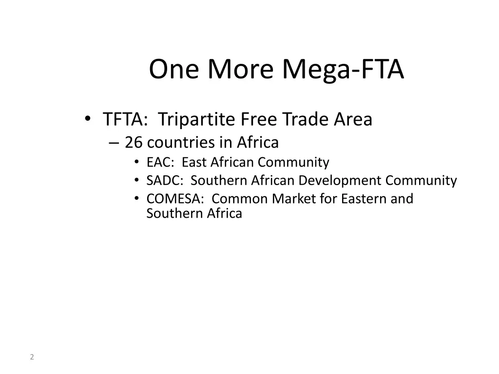 one more mega fta