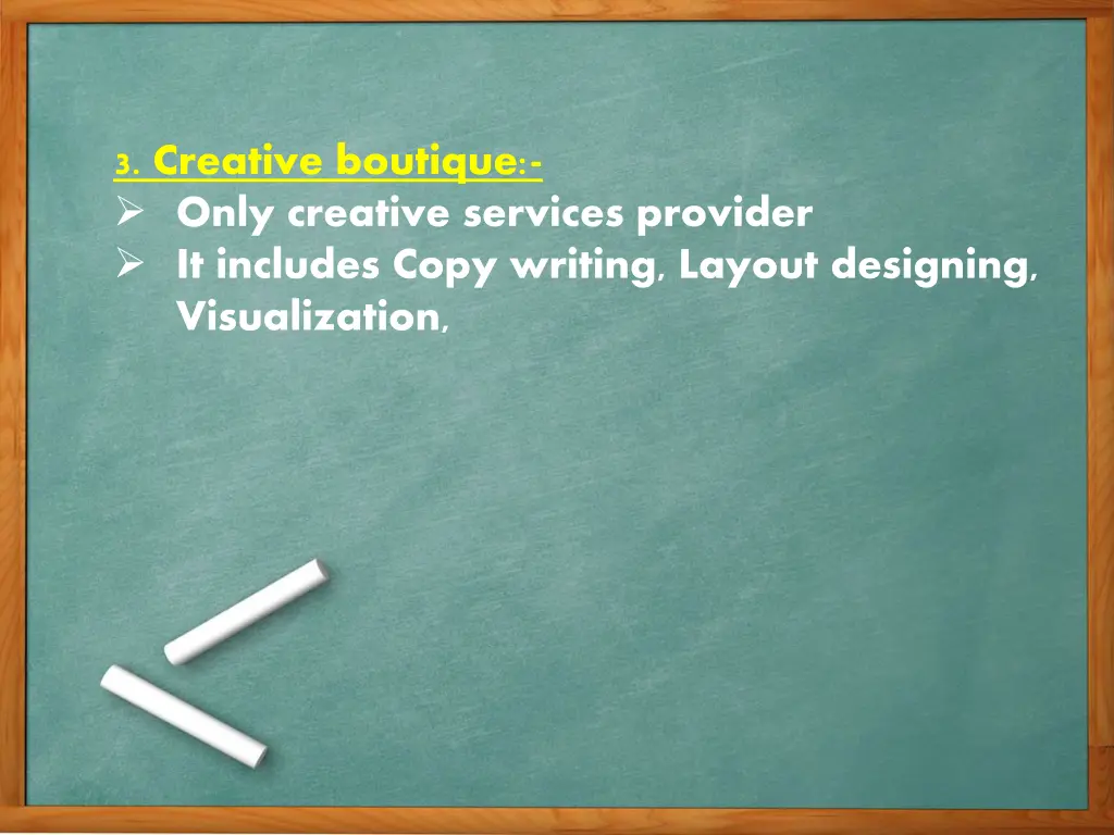 3 creative boutique only creative services