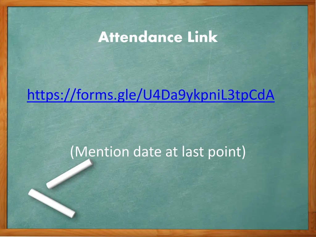 attendance link